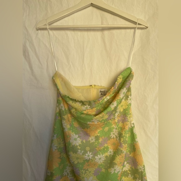 Princess Polly colorful floral mini strapless dress Size 6 NEW - Picture 4 of 10